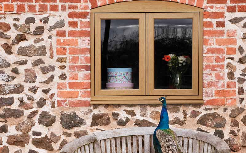 Traditional timber effect windows