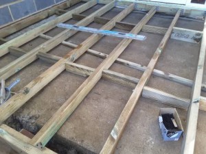 joists for the suspended floor