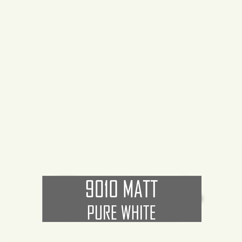 Matt pure white