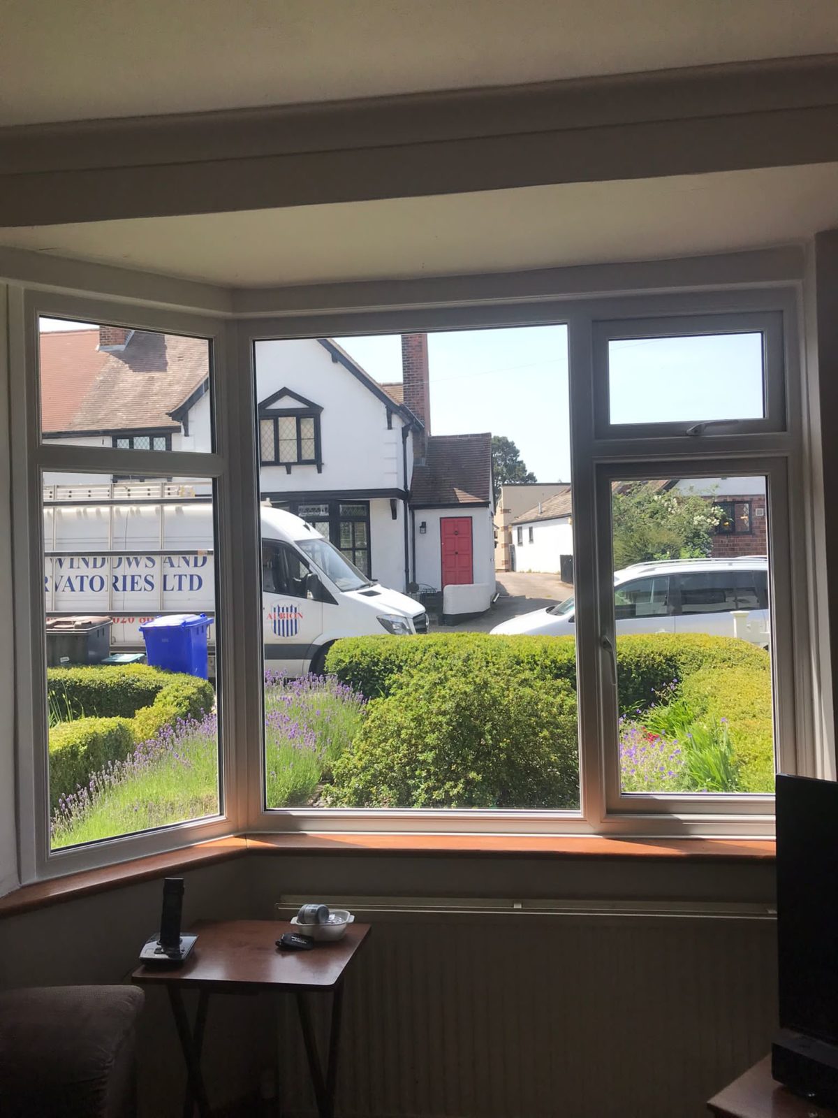 White UPVC Windows Showing Openers And Fixed Panes